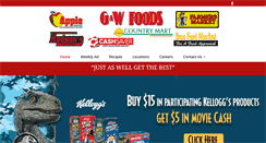 Desktop Screenshot of gwfoodsinc.com