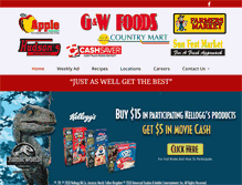 Tablet Screenshot of gwfoodsinc.com